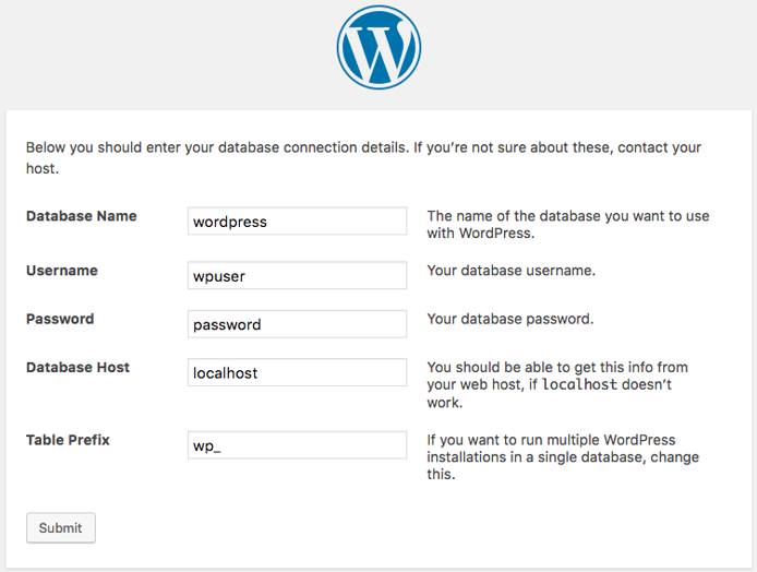 WordPress Installer. WordPress Installer.