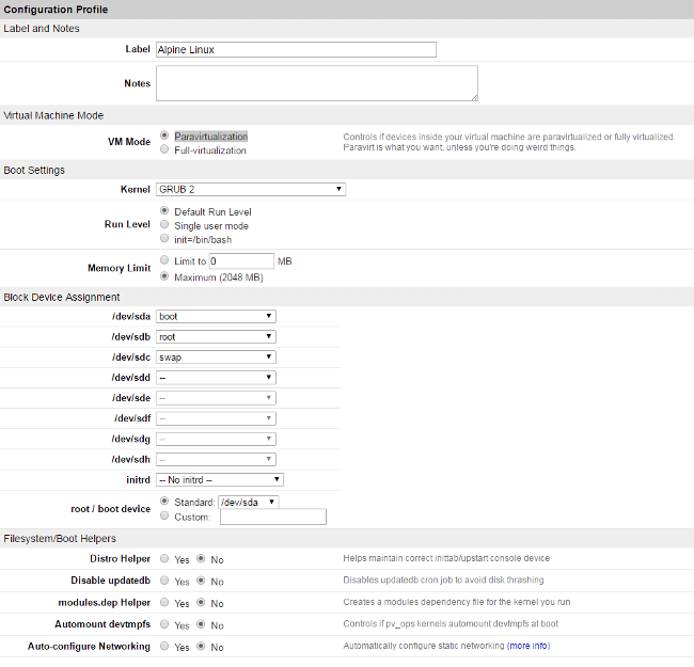 Linode Config Linode Config