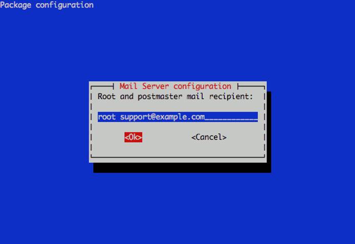 Exim postmaster configuration on Debian 6.